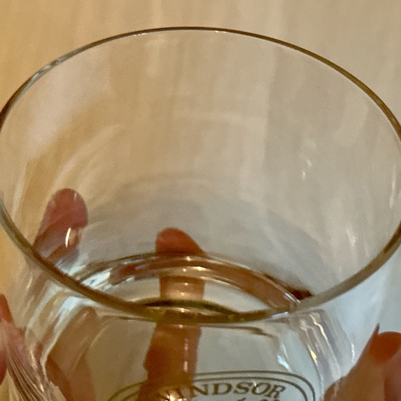 Windsor Canadian Supreme Glass, Gold Logo, Vintage Barware, Man Cave Essential - Picture 10 of 11